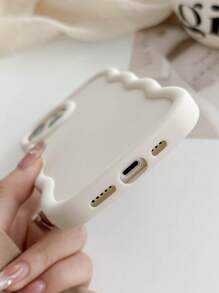 New Classic White Wavy Pattern Phone Case, Creative Personalized Versatile Phone Case, Anti-Fall Anti-Oxidation Phone Case, Compatible With IPhone & Galaxy, Phone Case Compatible With IPhone 17 / 17 Air / 17 Pro / 17 Pro Max, Cover For IPhone & Galaxy Protective Shell