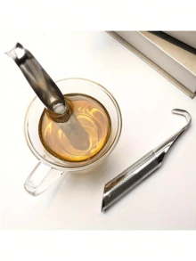 1/2/3pcs Stainless Steel Tea Strainer, Tea Infusers For Loose Tea, Coffee, Spices, Long-Handle Tea Filter Stick Pipe Tea Diffuser, Tea Leaf Infuser Fine Mesh Tea Filter, For Home Restaurant Hotel Office, Tea Accessories, Kitchen Supplies - Multicolor - View 3