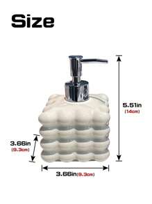 1pc Personalized 4-Ball Ceramic Soap Dispenser, Pump Bottle, Suitable For Bathroom Use, Soap Dispenser/Shower Gel Dispenser/Lotion Dispenser Back To School