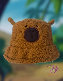 Gorro Capibara Peluche Regalo Sombrero Suave Infantil Gorro Sol Bucket