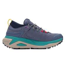 Hoka Zapatos de senderismo para exteriores Kaha 3 Low GTX para hombre, ligeros, con absorción de impactos, zapatillas deportivas para correr, 1162532-AGM - gris oscuro/color joya - Ver 2