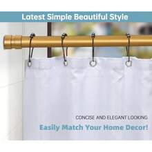 Tension Curtain Rod Adjustable 32 To 78 Inch - Spring Tension Shower Curtain Rod No Drilling Non Slip, Gold