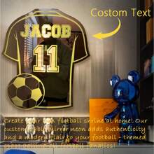 1 pièce Créez votre propre sanctuaire de football à la maison ! Notre miroir néon personnalisable ajoute de l'authenticité et une touche moderne à vos cadeaux de football pour l'anniversaire, la remise des diplômes. Multi-fonctionnel, durable, ornemental, réutilisable, exquis, , de haute qualité, coloré, moderne, personnalisé, unique. Cadeau idéal pour lui, cadeau idéal pour elle, rafraîchissement de la maison