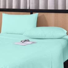 100% Combed Cotton Bedding Set COMPLETE 200 Thread Count Percale Hotel Sheet Various Sizes - 綠色 - 查看 1