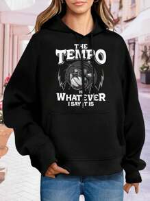 Drummer The Tempo Is Whatever I Say It Is! - Drumming Big Size Women Hoodie Sweatwomen Hoodies (Gift For Drummer Kids Ladies)