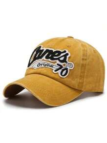 Unisex Retro "Jones 70" Embroidered Baseball Cap - Washed Adjustable Casual Outdoor Hat - B - View 19