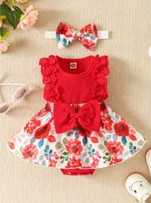 Young Girls Dresses - 紅色 - 查看 2