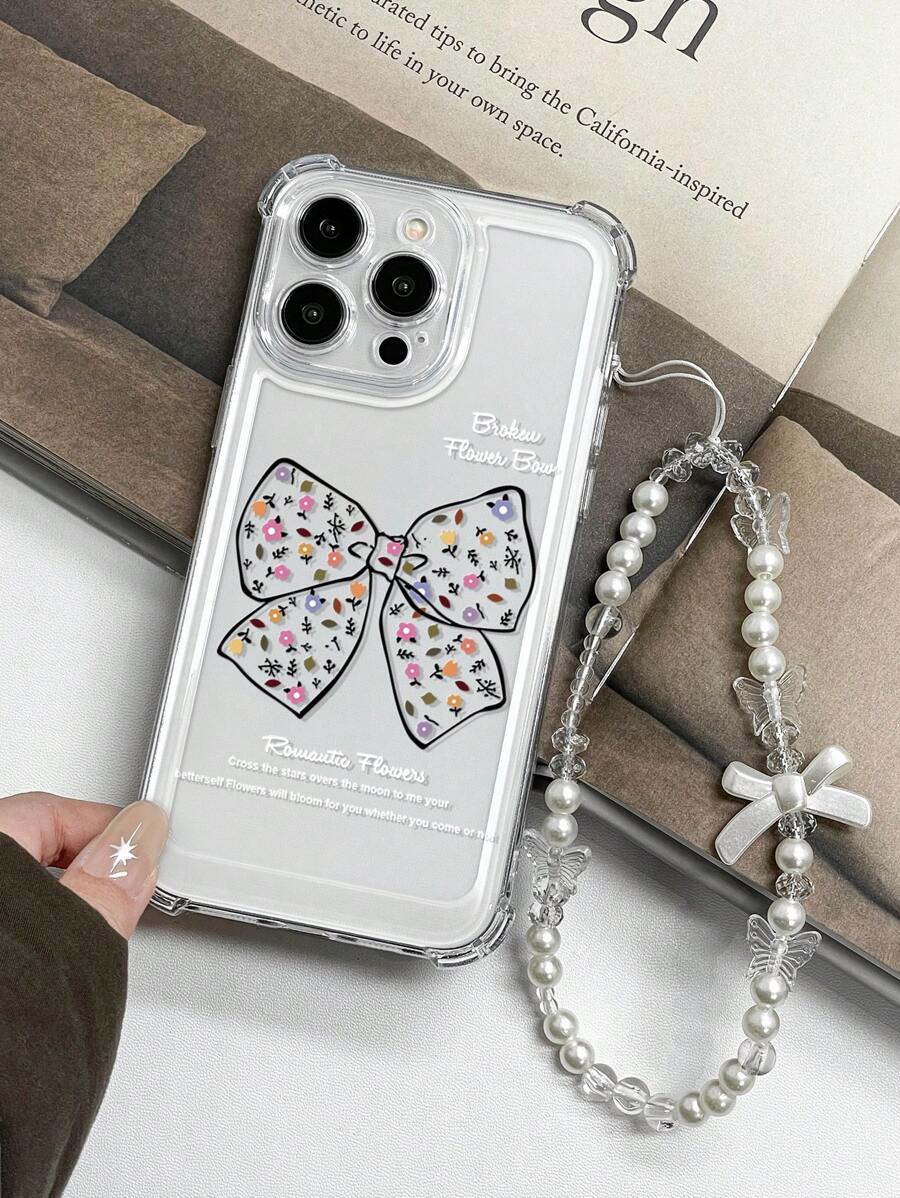 1 Ốp lưng điện thoại in hình bướm dày bốn góc TPU chống rơi, có dây đeo thanh lịch, tương thích với iPhone 11, 12, 13, 14, 11 Pro Max, 12 Pro Max, 13 Pro Max, 14 Pro Max, XR, 15, 15 Pro, 15 Pro Max, Series - Nhiều màu - Xem 1