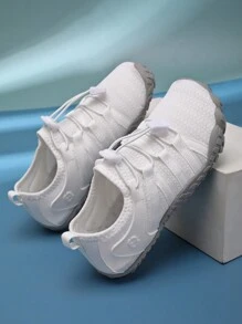 1 双儿童赤脚鞋，男童女童速干水袜赤脚沙滩游泳涉水鞋，夏季凉鞋 - 白色 - 查看 9