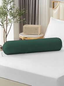 1 件纯色长枕套圆柱形枕套长枕套圆形枕套