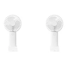 1 pieza Ventilador de triple hoja recargable por USB con soporte, se puede usar como soporte para teléfono/tableta, diseño lindo adecuado tanto para niños como para niñas. Regalo ideal para mujeres, perfecto para actividades al aire libre, playa, oficina, escuela, hogar [Ventilador de refrigeración de verano]