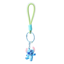 Miniso Stitch Food Party Series Cute 3D Pendant Keychain For Bag Decoration(Stitch) - Blue (Stitch) - View 10
