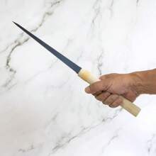 Japanese Pull Saw Woodworking Small Keyhole Saw 7-7/8" Made In JAPAN, Ryoba Double-Edge Hand Saw For Wood, Plywood, Drywall, Sheetrock, Gypsum Board, Plasterboard, Wood Handle