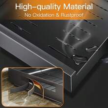 Pull Out Cabinet Organizer, 21"Deep, Slide Out Spice Rack For Kitchen Cabinets, Under Sink Pull-Out Home Organizers With Adhesive Nano Film Fixed, Sliding Cabinet For Bathroom, Pantry Storage Shelves 21"D X 11.8"W X 3.1"H