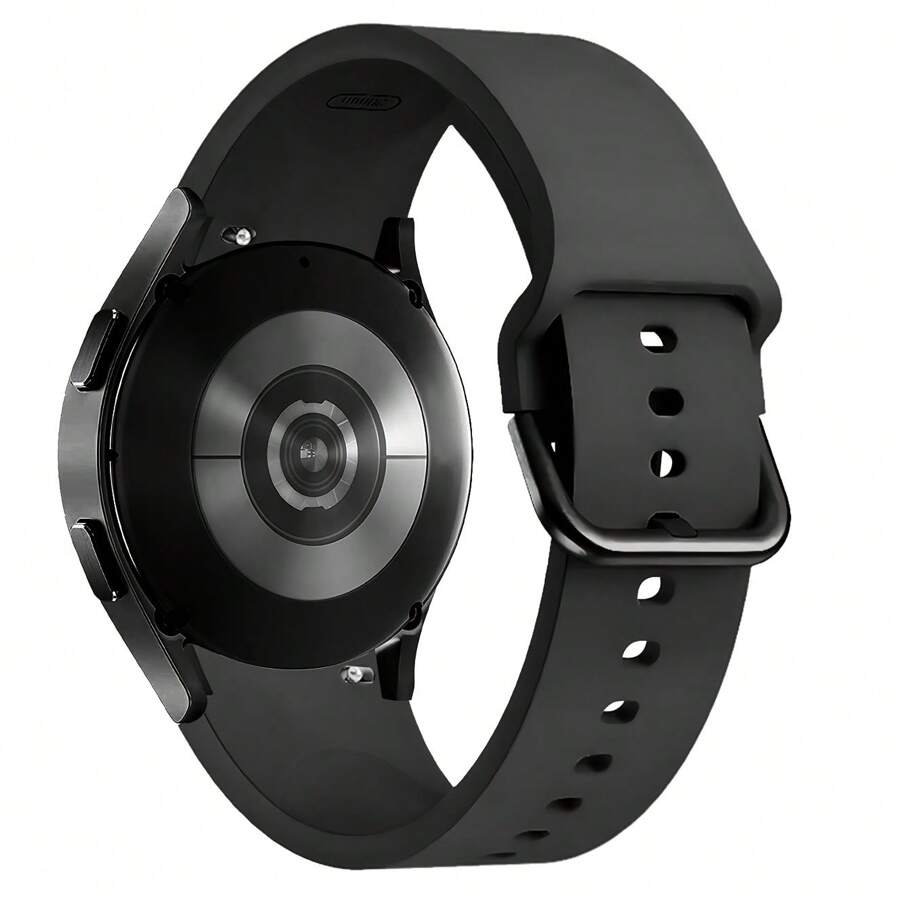 适用于三星 Galaxy Watch 7/6/5/4 40mm 44mm/经典款 43mm 47mm 无缝表带，20mm 超柔软硅胶运动替换表带，兼容三星手表表带，男女皆宜（不含手表）