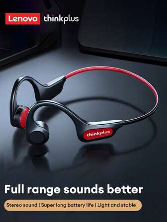Lenovo Auriculares inalámbricos Bluetooth X3PRO de conducción ósea, auriculares deportivos para ciclismo y correr