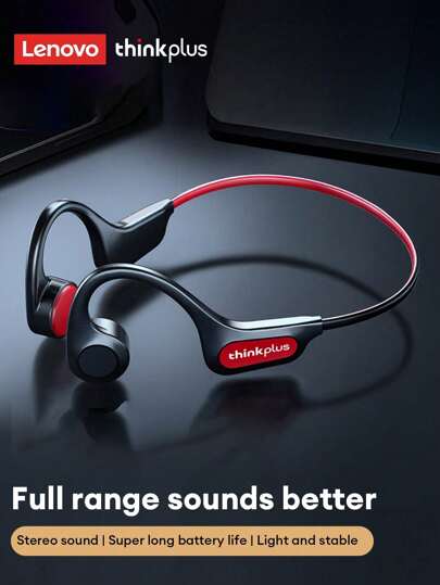 Lenovo Auriculares inalámbricos Bluetooth Lenovo X3PRO de conducción ósea, auriculares deportivos para conducción, ciclismo, correr y ejercicio