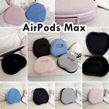 Custodia compatibile per Airpods Max, scatola di immagazzinaggio per auricolari in colore solido, custodia in EVA