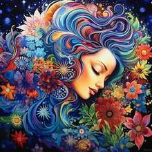 1pc Paint By Numbers Kit For Adults Beginner On Canvas, Adults' Paint-By-Number Kits, Adult Paint By Number Kits, Painting Kits For Adults, Number Painting For Adults, Hobbies For Women, Painting By Numbers For Adults, Birthday, Thanksgiving, Christmas Gifts For Mom, Grandma, Neighbors, Friends, Home Decor Set(Frameless)