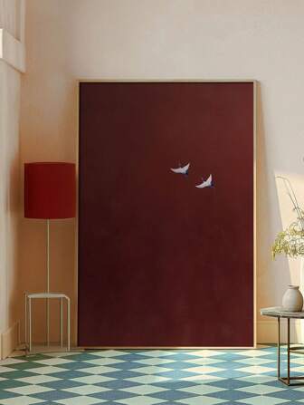 1 件现代简约“红砂岩”主题，无框架，时尚墙壁艺术，适用于家庭、办公室、走廊、酒吧、酒馆、咖啡厅、卧室 - 理想的家居装饰礼物！