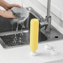 3pcs Bottle Emptying Kit Cap For Upside Down Dispenser Shampoo Lotion, Saver Flipping Set With 3 Sizes Adapters, Leakproof Inverted Bottle Caps For Emptying Lotions, Shampoos, And Kitchen Condiments Home Bathroom Decor Fall Decor Back To School - Multicolor - View 6