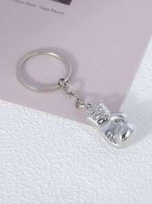 1pc Boxing Glove Keychain, As Fitness Center Member Activity Gift, Imitating Gym Equipment Keychain Pendant - Multicolor - View 5