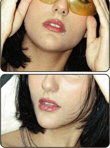 16G Clear UV Flexible Acrylic CZ Gem Labret Monroe Lip Ring Tragus Helix Cartilage Earring Stud Barbell Body Piercing Jewelry 11-16pcs - Silvery-a - View 2