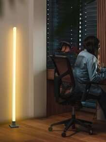 RGB LED Floor Lamp Music Sync 16 Million Colors Corner Floor Lamp With Remote Control 16 Million Variations - Multicolor - View 11
