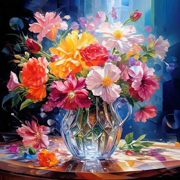 1pc Paint By Numbers Kit For Adults Beginner On Canvas, Adults' Paint-By-Number Kits, Adult Paint By Number Kits, Painting Kits For Adults, Number Painting For Adults, Hobbies For Women, Painting By Numbers For Adults, Birthday, Thanksgiving, Christmas Gifts For Mom, Grandma, Neighbors, Friends, Home Decor Set(Frameless)