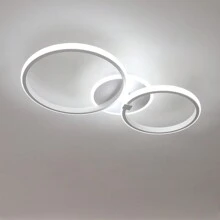 LED Ceiling Light, 42W 4700LM Modern Ceiling Light, White Round LED Ceiling Light For Living Room Bedroom Kitchen Dining Room, Cool White 6500K - trắng - Xem 1