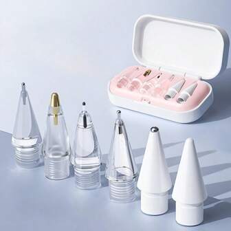 Punte di matita di ricambio compatibili con Apple Pencil Pro, punte di matita compatibili aggiornate con Apple 2a e 1a generazione USB-C e Crayon Digital Pencil, punte di matita a punta sottile con custodia, set di matite per iPad Pro come regali per madre, famiglia, amici, compleanni, festività, accessori per penne