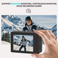 Explorer's Choice: 4K Ultra HD WIFI Action Camera, 170° Wide Angle, 2" Screen, 32GB Memory Card, Anti-Shake For Cycling, Swimming, Climbing, Skiing & Other Outdoor Sports - Ideal Valentine's Day & New Year Gift