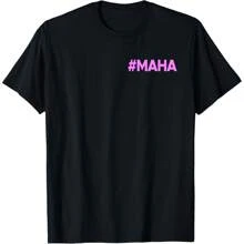 MAHA HASHTAG MAKE AMERICA HEALTHY AGAIN ROBERT KENNEDY JR. T-Shirt - 黑色 - 查看 1