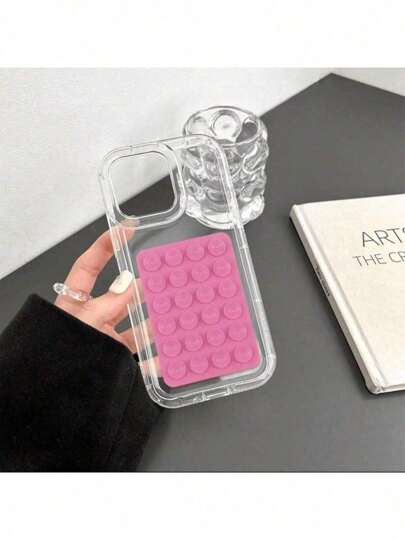 Capa de telefone com ventosa, compatível com iPhone7/8/11/12/13/14/15/X/XR/Xs/Plus/Pro/Pro Max