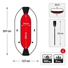Intex Mariner 3 充氣船帶 2 支槳 297x127x46 公分 ✅ 24/48 小時送貨到西班牙（半島） - 彩色 - 查看 5