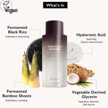 HaruHaru Wonder Wonder Black Rice Hyaluronic Toner For Sensitive Skin,Alcohol Free, Fragrance Free , Vegan, Crurelty Free, EWG-Green - dou+150ml - Xem 3