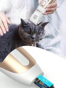 专业宠物电动美容剪套装，专为长毛宠物设计，宠物店专业美容工具，适合作为贵宾犬和猫的圣诞礼物