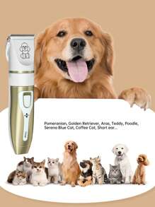 专业宠物电动美容剪套装，专为长毛宠物设计，宠物店专业美容工具，适合作为贵宾犬和猫的圣诞礼物