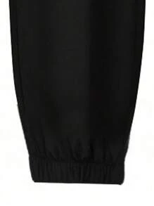 Set da 4 pantaloni della tuta casual, da ragazzo e adolescente, vestibilità morbida, colore unito, in vita elastica, per attività all'aperto in primavera/autunno