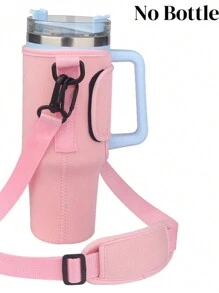 1 件 32/40 盎司氯丁橡胶隔热水瓶手提袋，带肩带的单肩包袖袋支架，带可调节肩带的氯丁橡胶瓶保护支架，适合大多数汽车杯架，隔热大容量手柄杯盖，适合徒步旅行露营， - 多色/多款式 - 查看 23