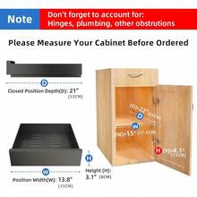 Pull Out Cabinet Organizer, 21"Deep, Slide Out Spice Rack For Kitchen Cabinets, Under Sink Pull-Out Home Organizers With Adhesive Nano Film Fixed, Sliding Cabinet For Bathroom, Pantry Storage Shelves 21"D X 11.8"W X 3.1"H