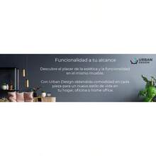 Urban Design – Mesa de Centro para Sala de Estar – Mesa Lateral Funcional con Diseño Moderno y Minimalista – Mesa Auxiliar Compacta – Madera Ecológica MDP – Acabados en Melamina y Metal - 1 - Ver 6