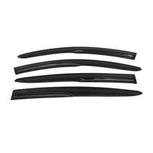 4PCS Window Visors For 2016-2022 Hondas' HRV, Smoked JDM Stick On Acrylic Rain Guards By 4PCS, 2017 2018 2019 2020 - Holiday Gift For Car Lovers - Smoke/Tinted - View 2