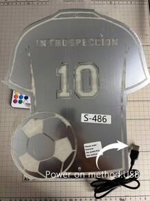 1 pièce Créez votre propre sanctuaire de football à la maison ! Notre miroir néon personnalisable ajoute de l'authenticité et une touche moderne à vos cadeaux de football pour l'anniversaire, la remise des diplômes. Multi-fonctionnel, durable, ornemental, réutilisable, exquis, , de haute qualité, coloré, moderne, personnalisé, unique. Cadeau idéal pour lui, cadeau idéal pour elle, rafraîchissement de la maison