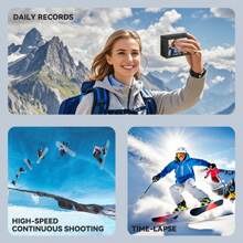 Explorer's Choice: 4K Ultra HD WIFI Action Camera, 170° Wide Angle, 2" Screen, 32GB Memory Card, Anti-Shake For Cycling, Swimming, Climbing, Skiing & Other Outdoor Sports - Ideal Valentine's Day & New Year Gift
