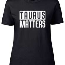 Taurus Matters Fitted Womens Ladies T Shirt - Black - View 1