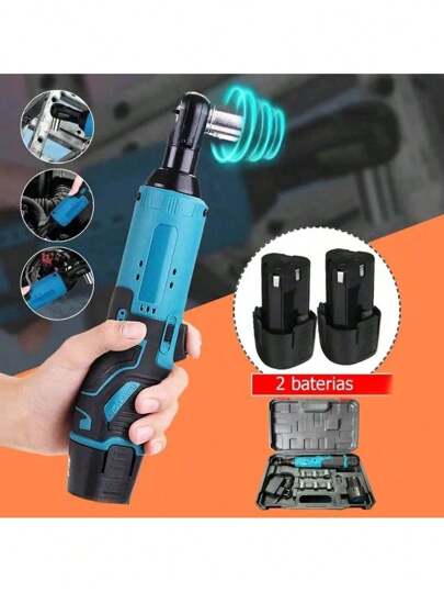 Chave Catraca À Bateria 12v Com Soquetes e 2 Baterias 10800MAH Bivolt - Qiu Presentes