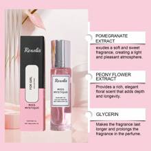 Roxelis Charming Peony Roll-On Perfume, Elegant Fragrance Long-Lasting Floral Scent Rolls On Skin