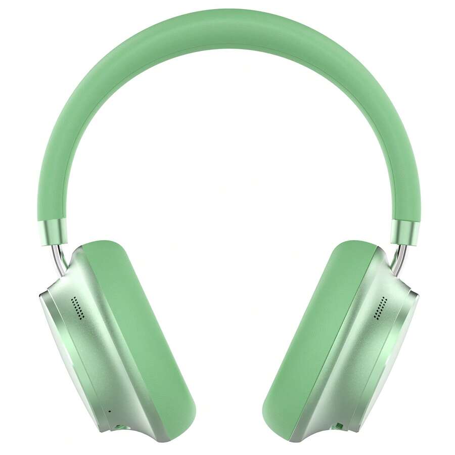 T-fun NC35 Hybrid Kopfhörer mit Aktiver Geräuschunterdrückung,Kabellose Over-Ear mit Räumlichem Klang,Transparenzmodus,Bluetooth 5.3,EQ über App,55 Stunden Spielzeit für Reisen/Arbeit - Frühlings Grün - Übersicht 1