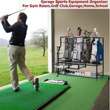 Golf Bag Storage Garage Organizer,Golf Bag Storage Rack W/Drawer For Golfing Bags, Clubs, Balls, Gadgets, Accessories & Equipment,Golf Bag Stand W/Wheels For Home, Golf Course - 45.7 X 42.2 X 15.7 Inch - View 4